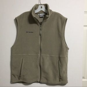 *Columbia* Tan Fleece Vest - Large